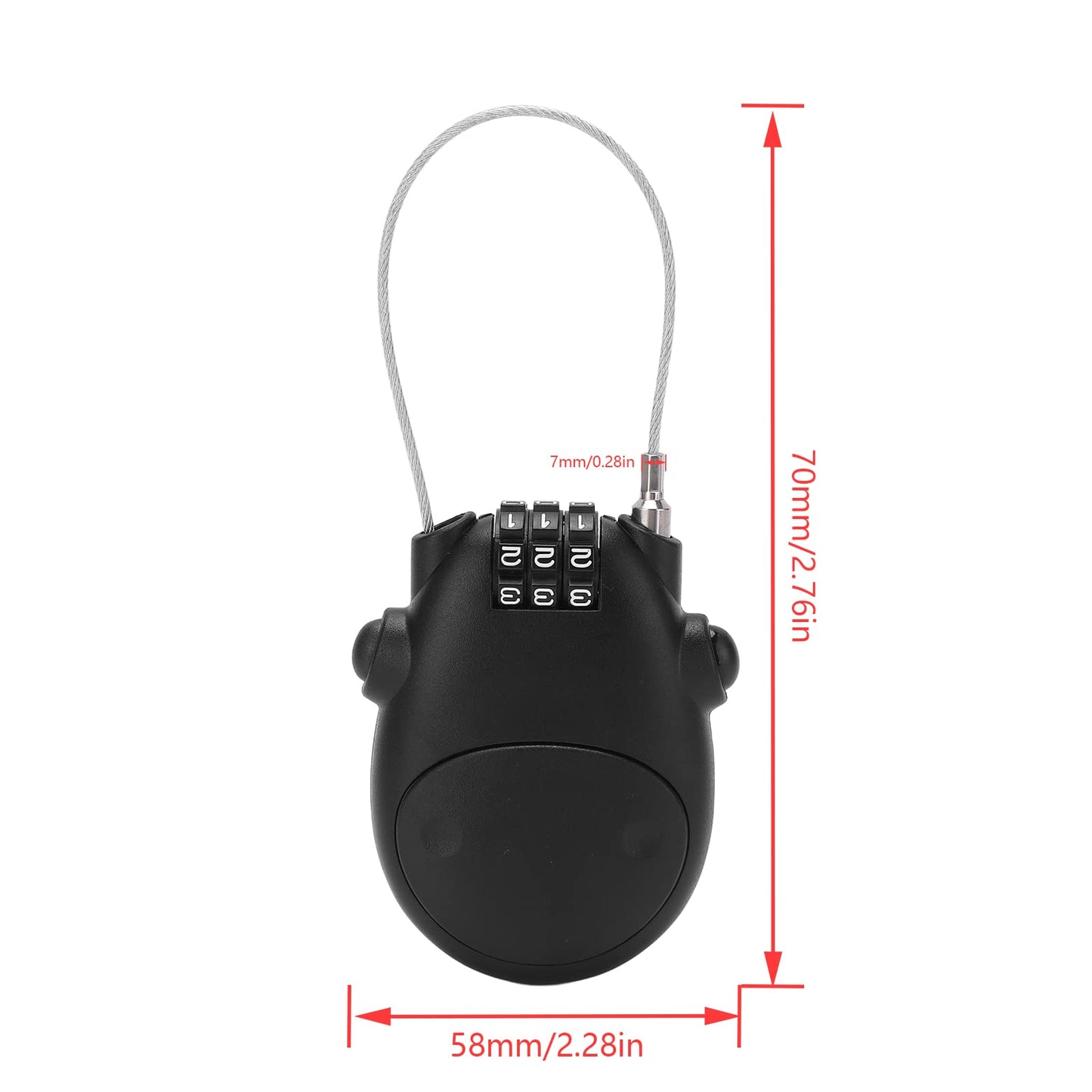 Retractable Cable Lock