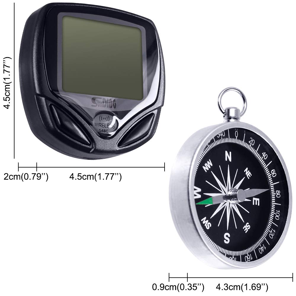 Water-Proof Bike Computer with Compass