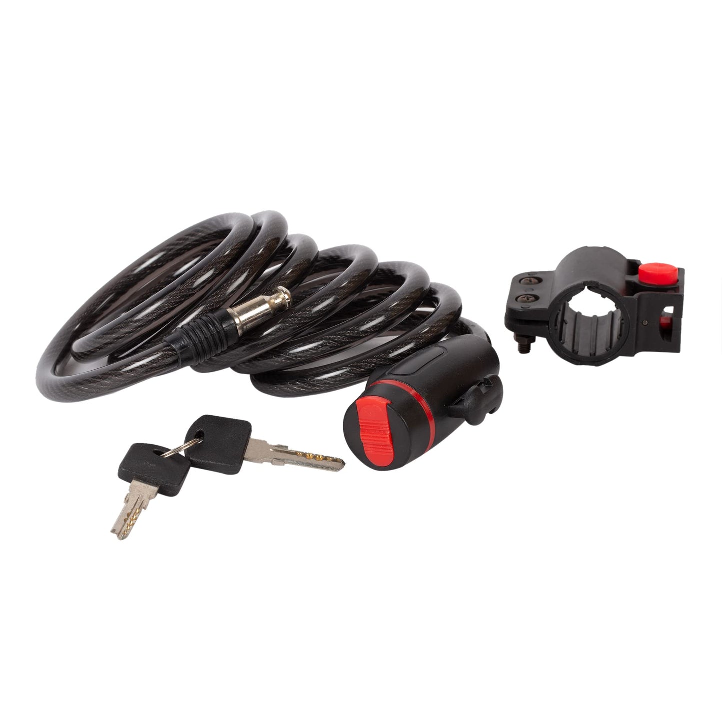 Bicycle Spiral Black Cable Lock