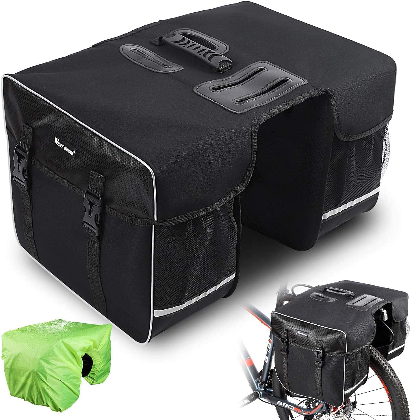 Double Pannier Bags for Bike