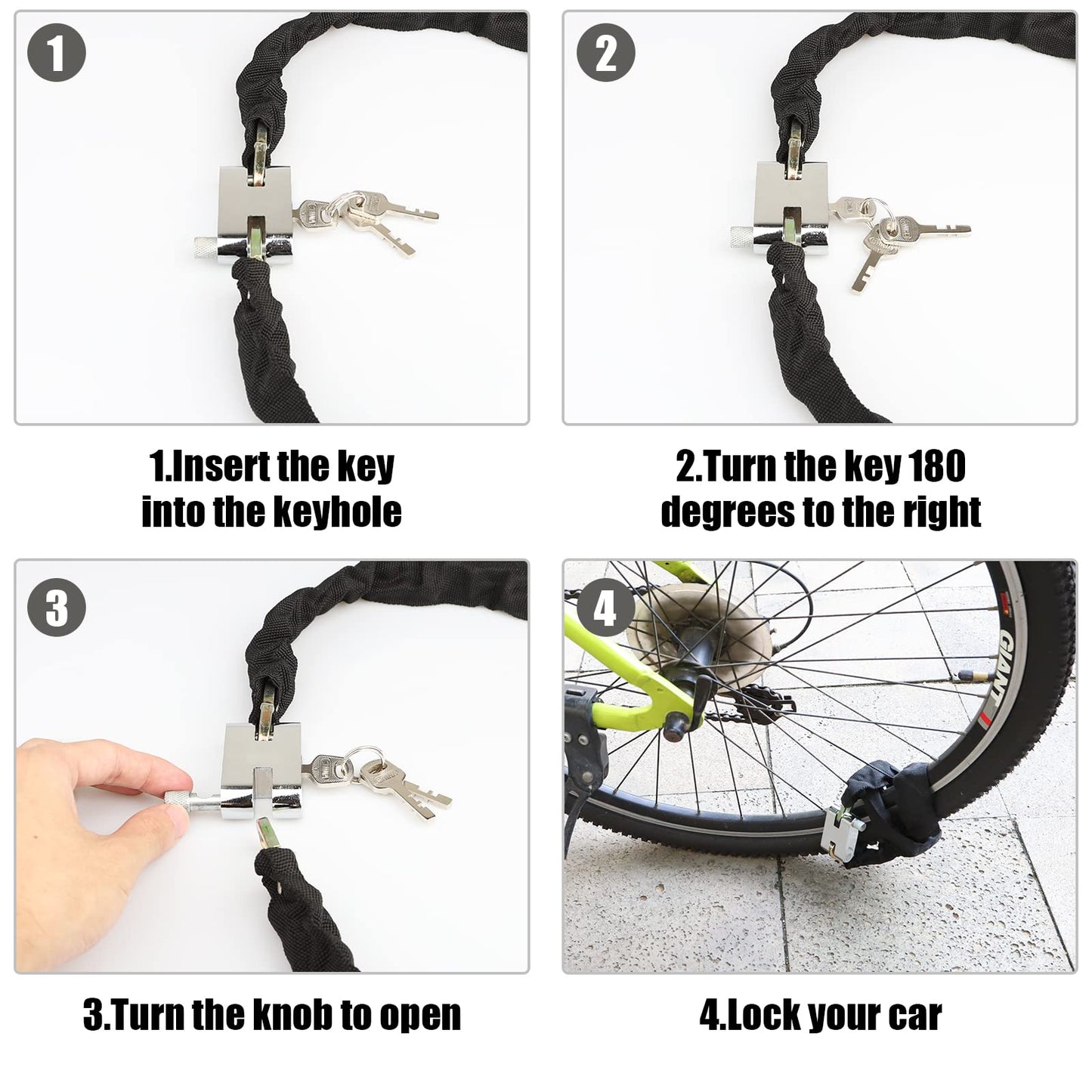 Bike Lock Heavy Duty