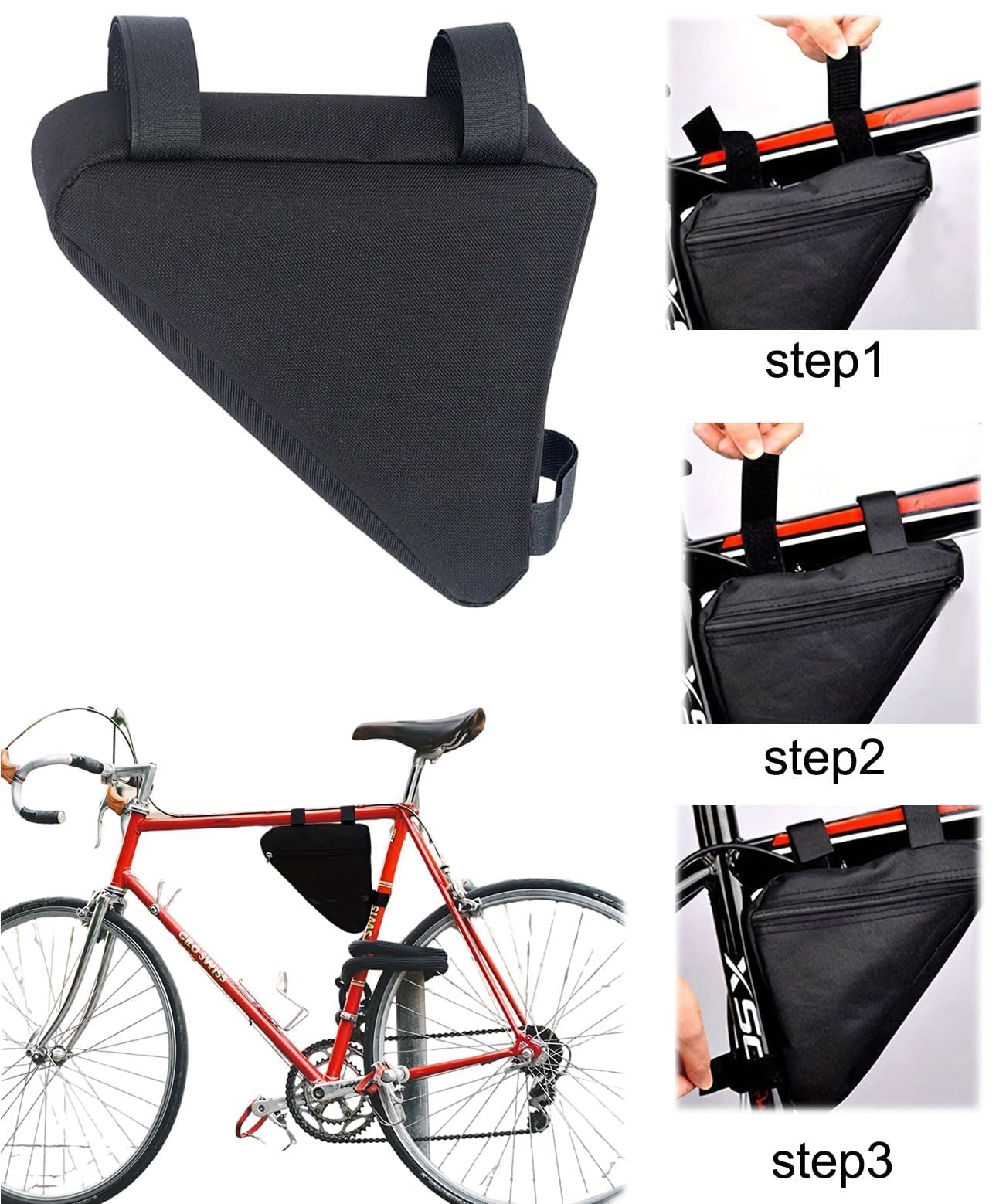 Bolsa para quadro de bicicleta